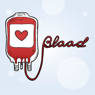 爱心输血世界献血日矢量素材